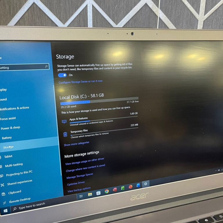 Acer Chromebook CB715 | 64GB Storage | 16GB RAM | 15.6″ Full-HD 1080p Screen Display | Intel Core i5-8130U 2.20GHz | Windows 10 | Chromebook
